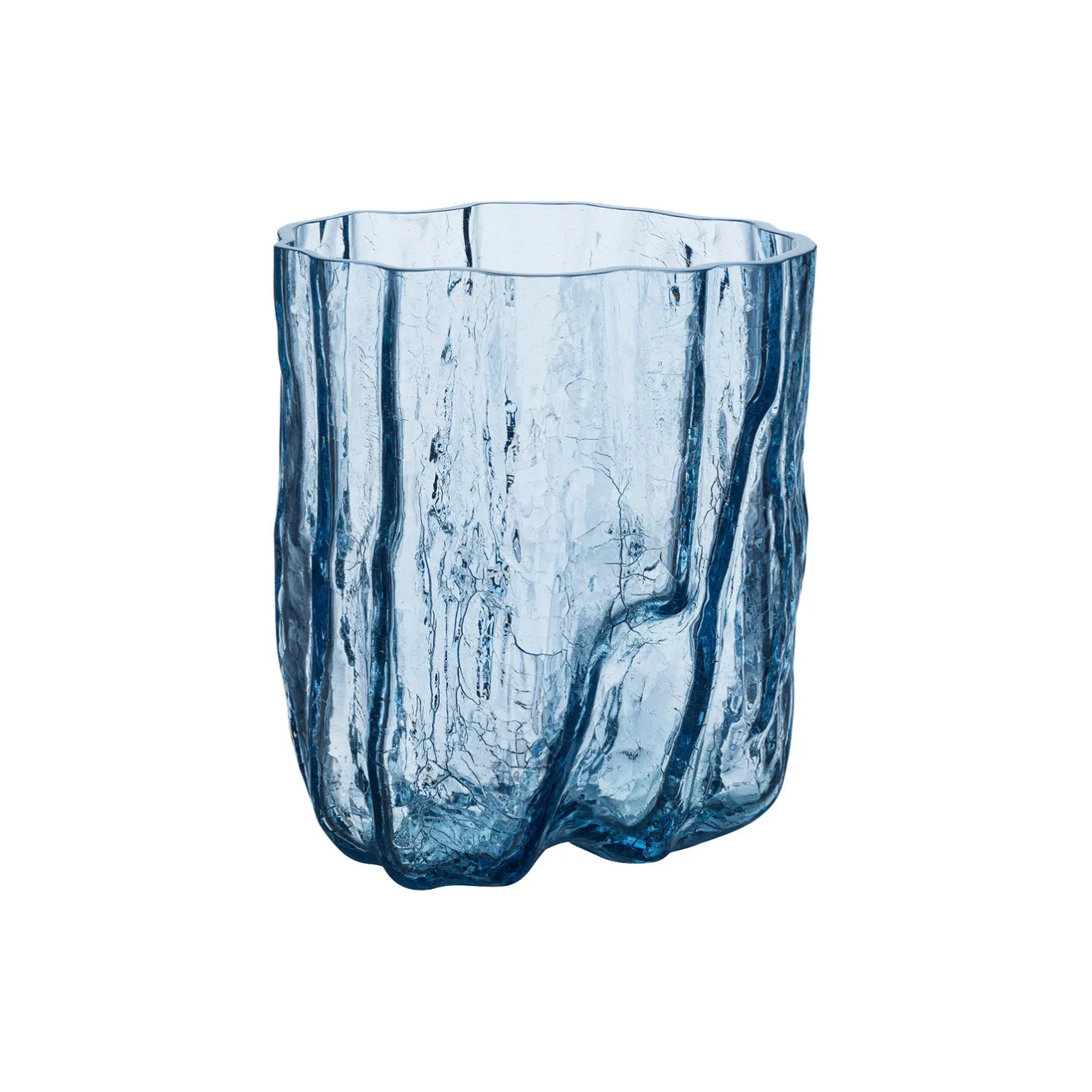Kosta Boda Crackle vase,> Vaser