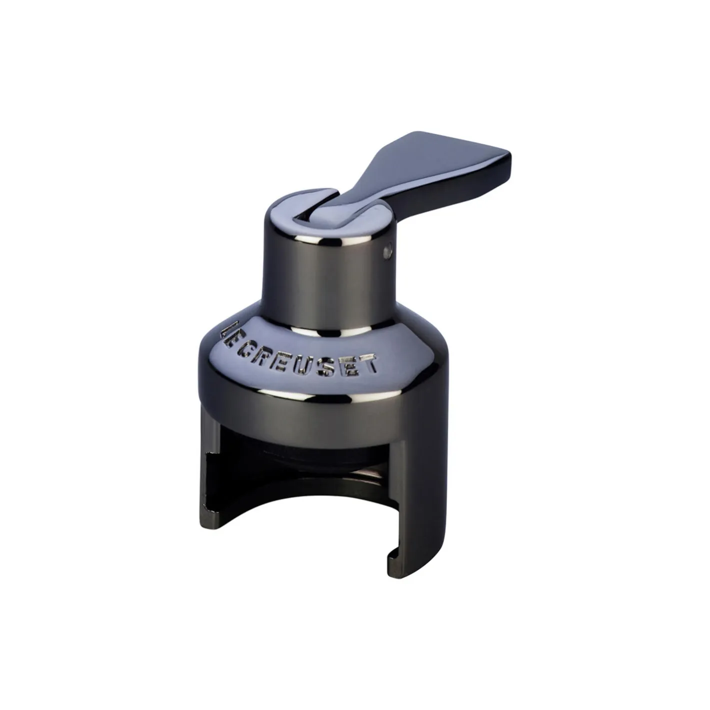 Outlet Le Creuset Crown champagneprop, sølv/sort