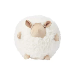 Hot NATURES Collection Cute Sheep rund pude Ø 26 cm, white/beige