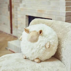 NATURES Collection Cute Sheep rund pude Ø 34 cm,> Pyntepuder & Hynder