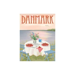 ViSSEVASSE DANMARK Jordbær plakat> Plakater & Rammer