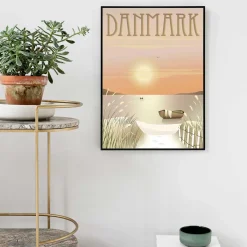 Sale ViSSEVASSE DANMARK klitterne plakat