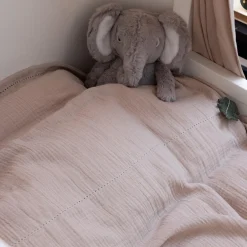 Sebra 2-delt musselin babysengetøj, seabreeze beige><noscript><img width=