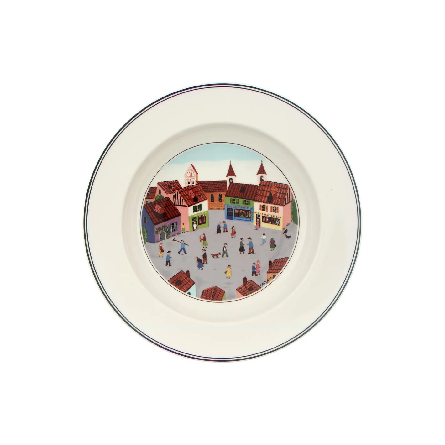 Villeroy & Boch Design Naif dyb tallerken Ø 21 cm, village> Tallerkener