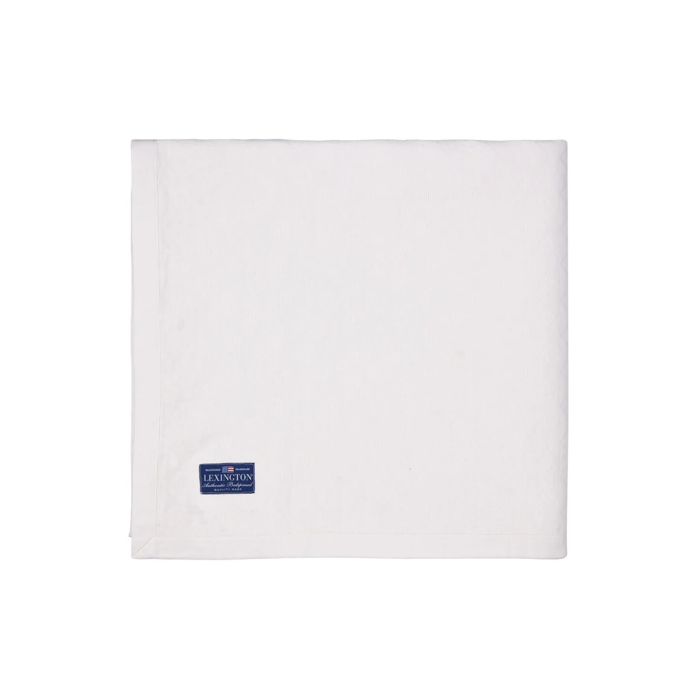 Lexington Diamond Jacquard Bedspread, white> Sengetæpper