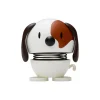 Hoptimist Dog, white> Figurer & Glaskunst
