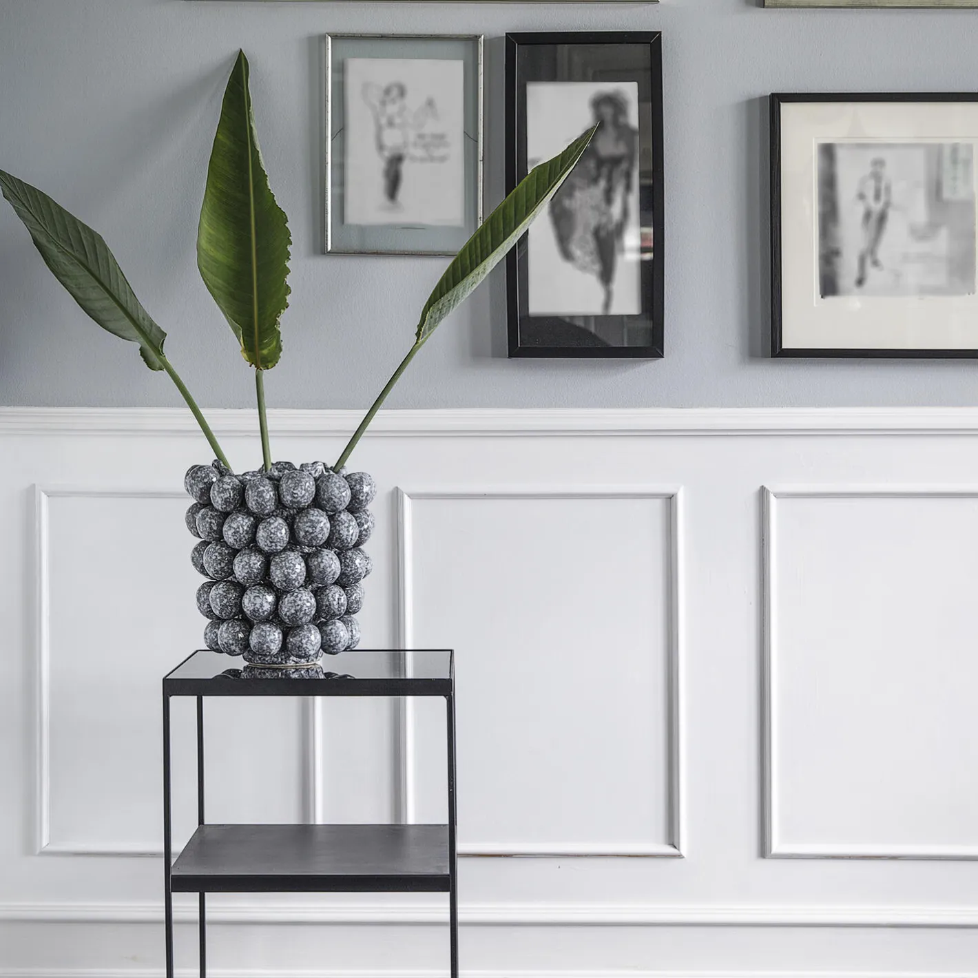 Clearance Villa Collection Dras vase/skjuler, mirage grey