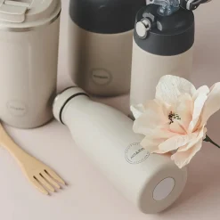 Discount AYA&IDA Drikkeflaske, cream beige troipcal green