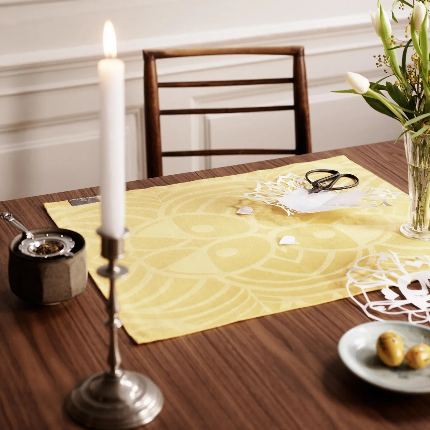 Sale Georg Jensen Damask EASTER RUSTIC dækkeserviet, yellow yellow, yellow