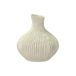 Villa Collection Eik vase L, creme> Vaser