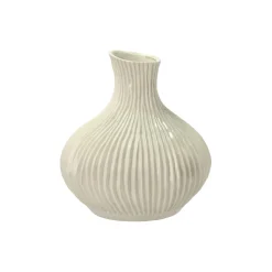 Villa Collection Eik vase M, creme> Vaser