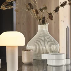 Villa Collection Eik vase M, creme><noscript><img width=