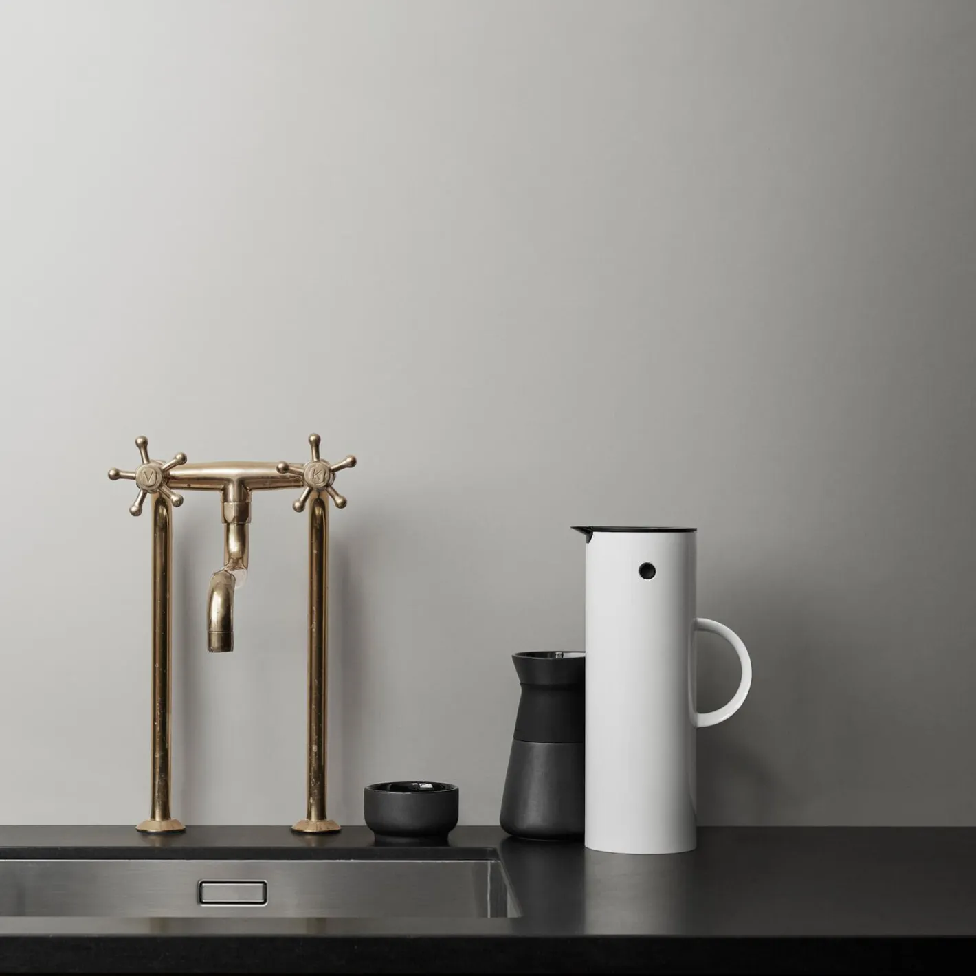 Online Stelton EM77 termokande 1 L, white