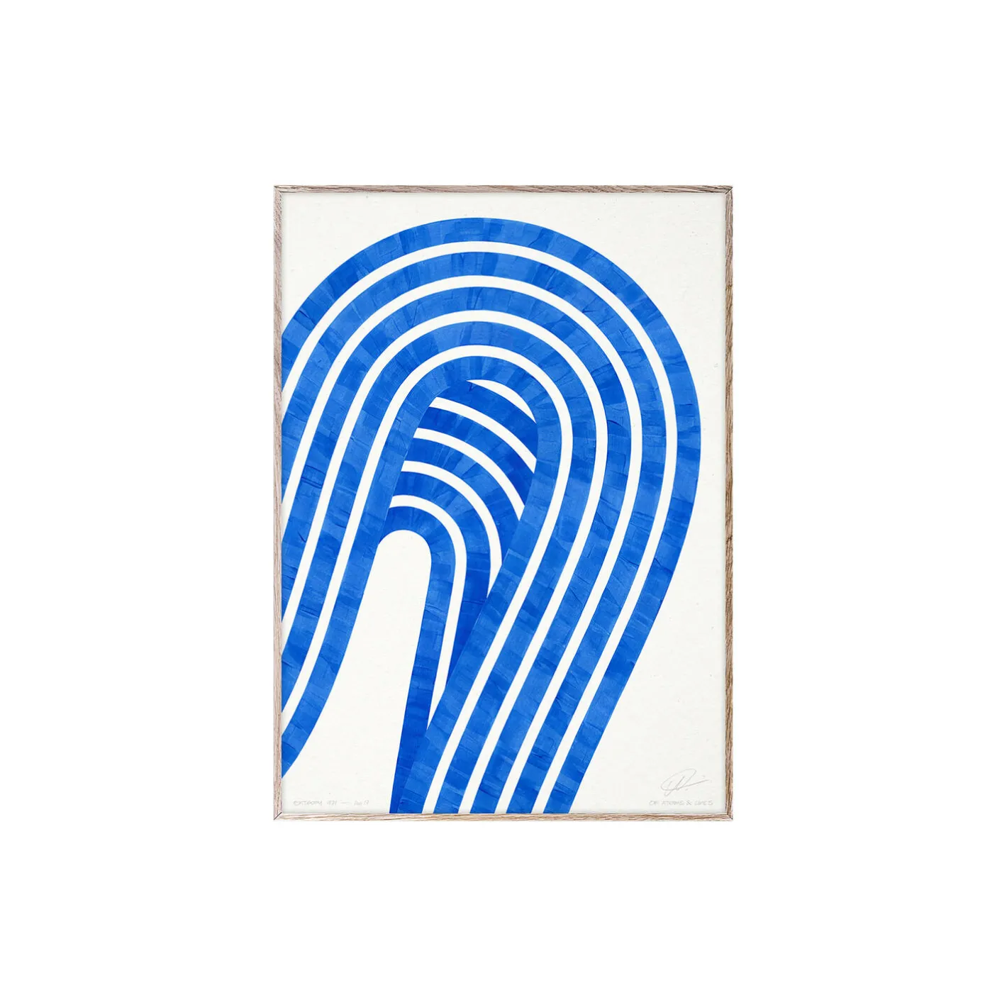 Clearance Paper Collective Entropy Blue 01 poster