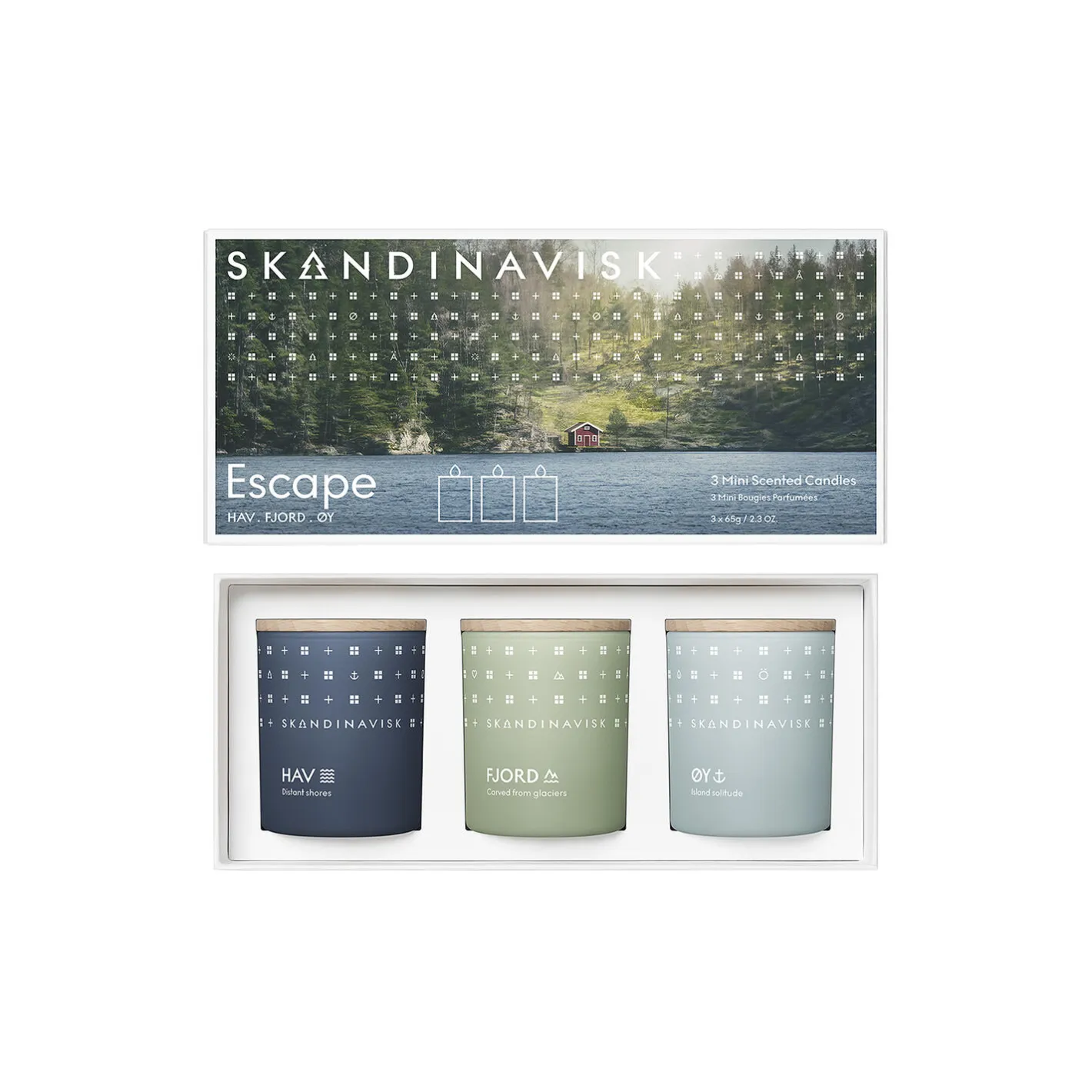 Skandinavisk ESCAPE Mini Candle Giftset> Lys & Duftlys