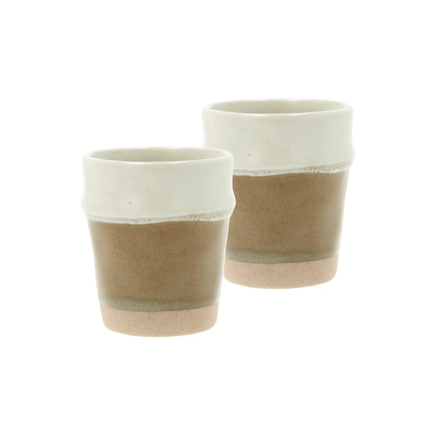Outlet Villa Collection Evig espressokop 2 stk., brun/creme