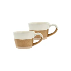 Outlet Villa Collection Evig krus med hank 2 stk., amber/creme