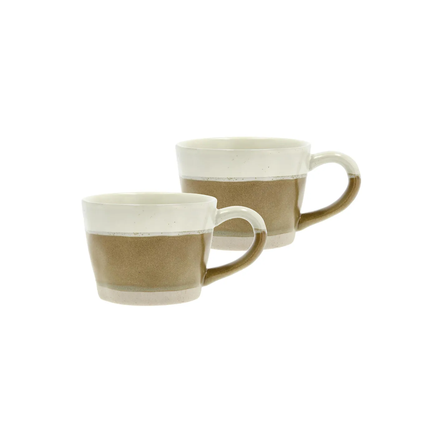 New Villa Collection Evig krus med hank 2 stk., brun/creme
