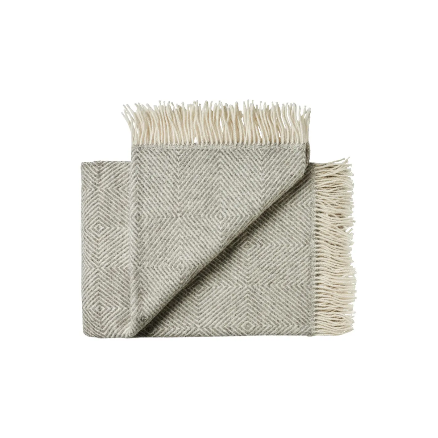 Online Silkeborg Uldspinderi Fanø plaid, 00109 light nordic grey