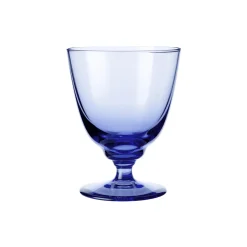 Best Holmegaard Flow glas på fod, mørk blå mørk blå