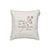 Sale Lexington Flowers Bloom Linen/Cotton Cushion Cover, white/eucalyptus/pink