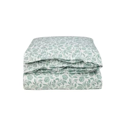 Lexington Flowers Cotton Sateen Bed Set, white/eucalyptus> Sengetøj