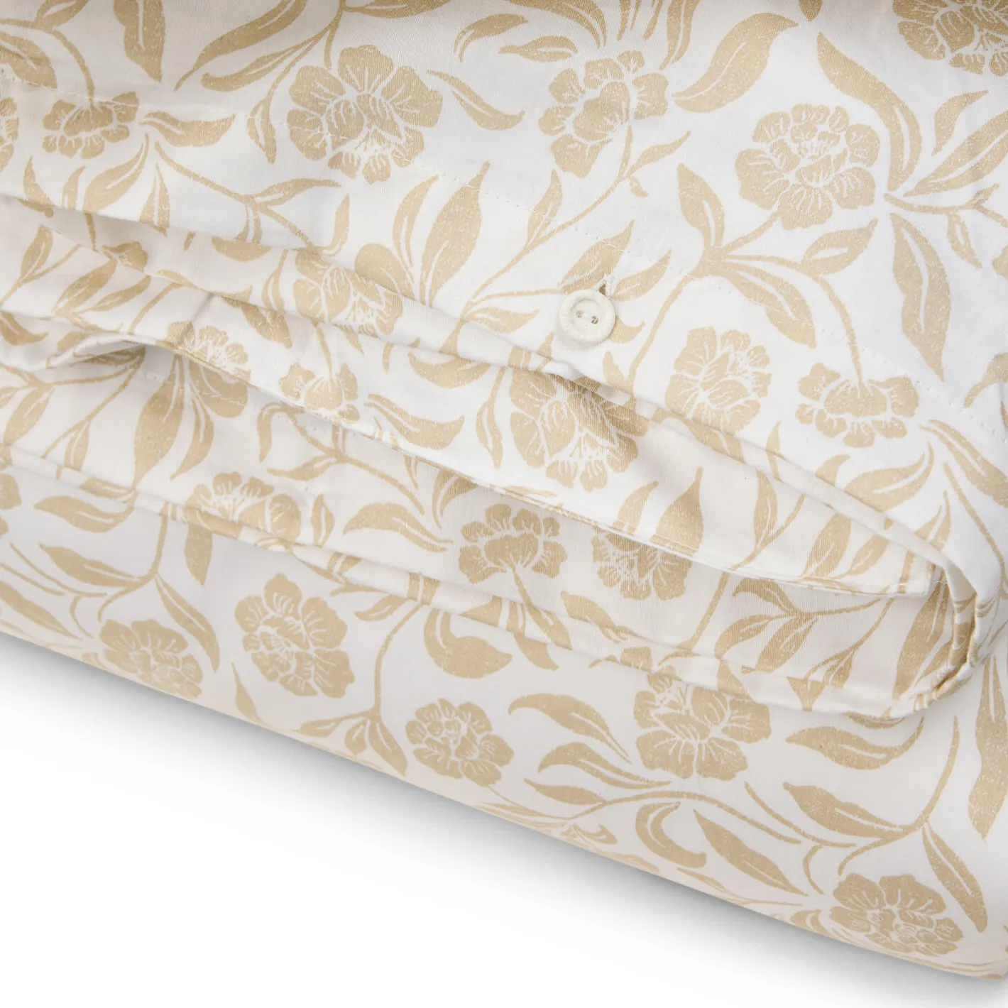 Lexington Flowers Cotton Sateen Bed Set, white/beige> Sengetøj