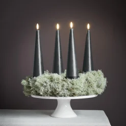 Uyuni Lighting Giftbox w. spike, remote, LED cone candle 4-pack,> Lys & Duftlys