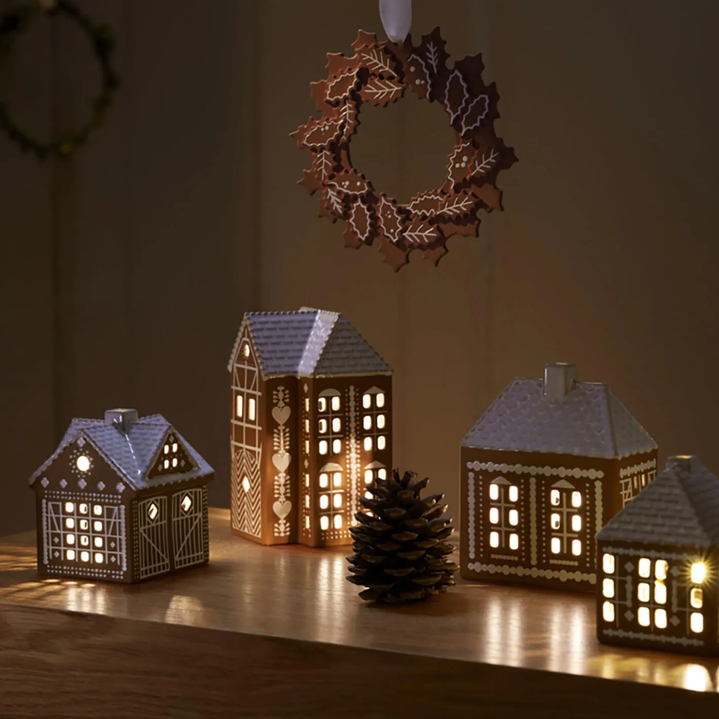 Kähler Gingerbread Julekrans> Pynt