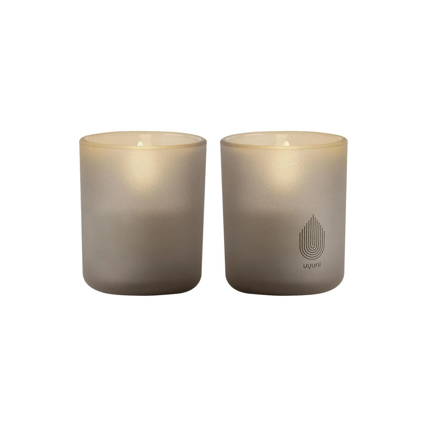 Discount Uyuni Lighting Glass Candle 2-pack, sandstone