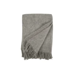 Online Klippan Yllefabrik Gotland uld plaid, natural grey