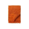 Klippan Yllefabrik Gotland uld plaid, orange> Plaider