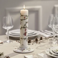 Outlet Kähler Hammershøi Christmas bloklysestage, hvid m. deko