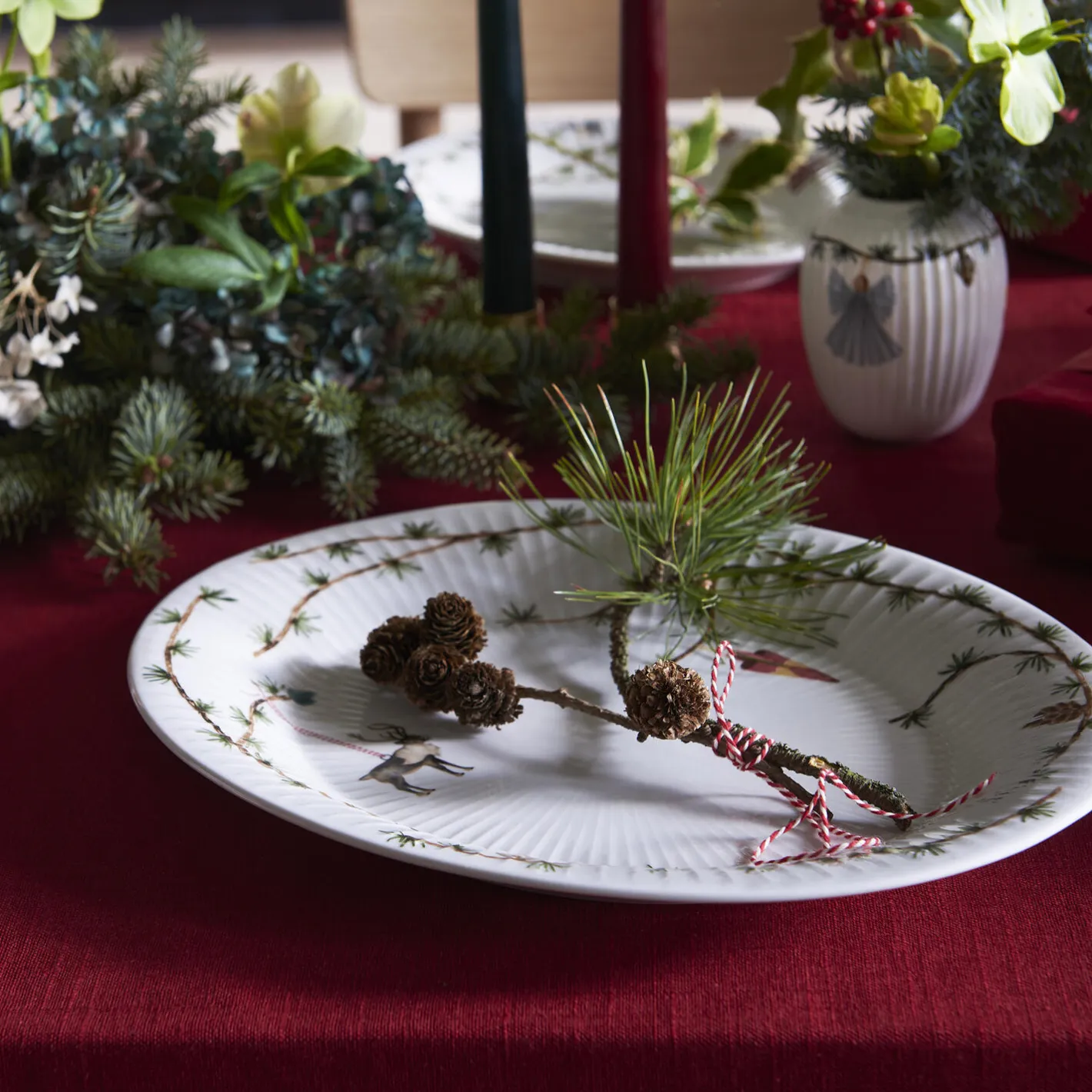 Outlet Kähler Hammershøi Christmas ovalt bordfad