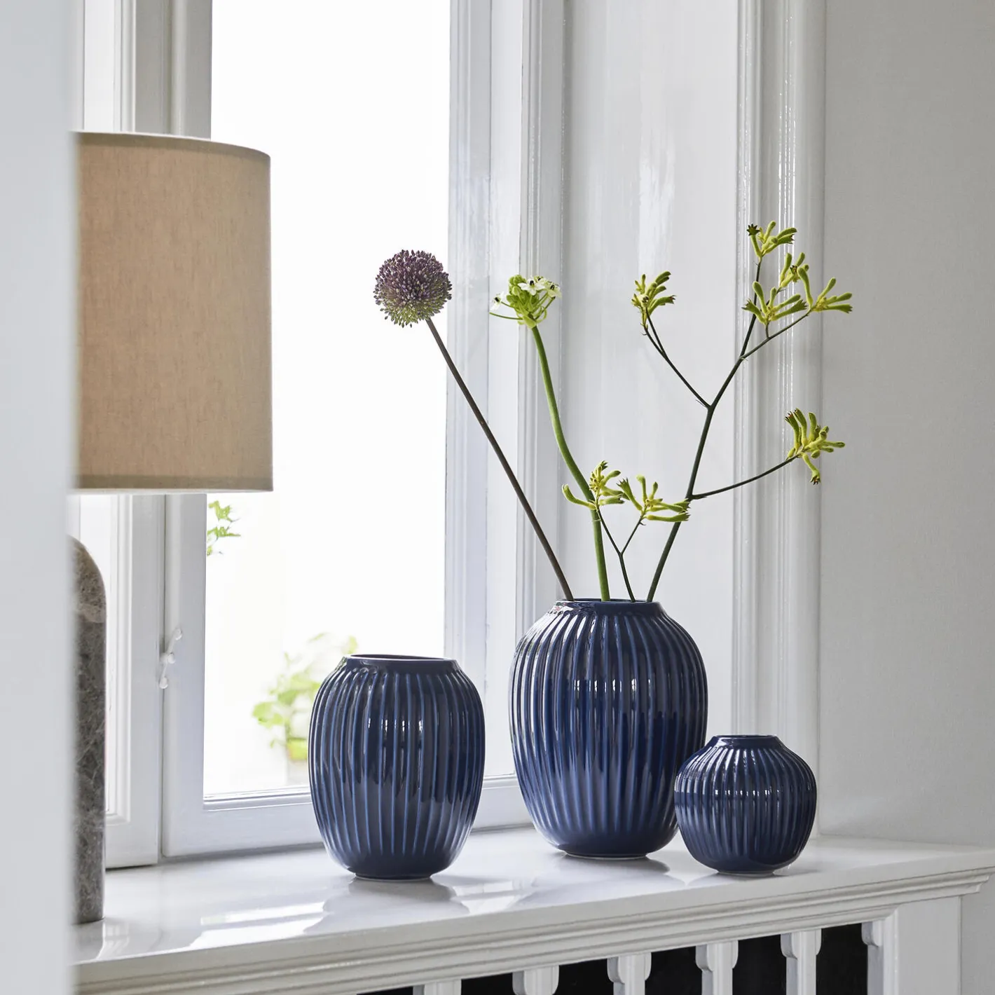 Outlet Kähler Hammershøi vase, indigo
