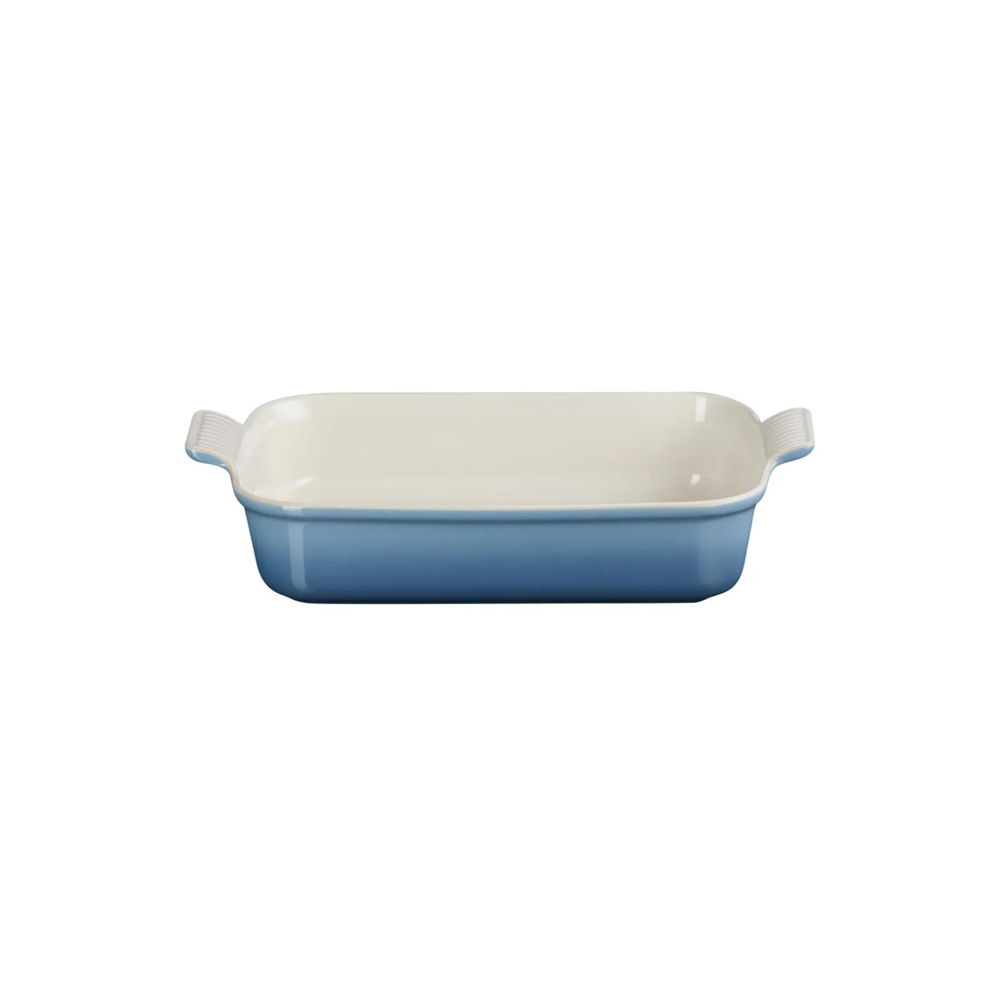 Outlet Le Creuset Heritage rektangulært fad 32 cm, chambray