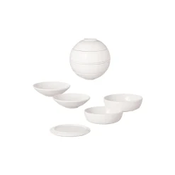 Clearance Villeroy & Boch Iconic La Boule serveringssæt med 7 dele, white
