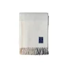 Lexington Icons CheckedRecycledWoolThrow, white/beige/grey> Plaider