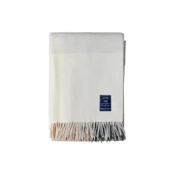 Lexington Icons CheckedRecycledWoolThrow, white/beige/grey> Plaider