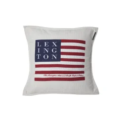 Lexington Icons Logo Art & Crafts pudebetræk, beige/white> Pyntepuder & Hynder
