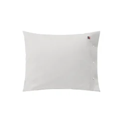 Lexington Icons Pin Point Gray Cotton Pillowcase, gray> Sengetøj