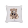 Clearance Lexington Icons Teddy Organic Cotton Velvet Pillow, white/beige