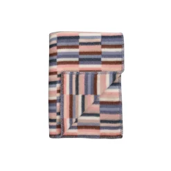 New Røros Tweed IDA Throw, rosa blue