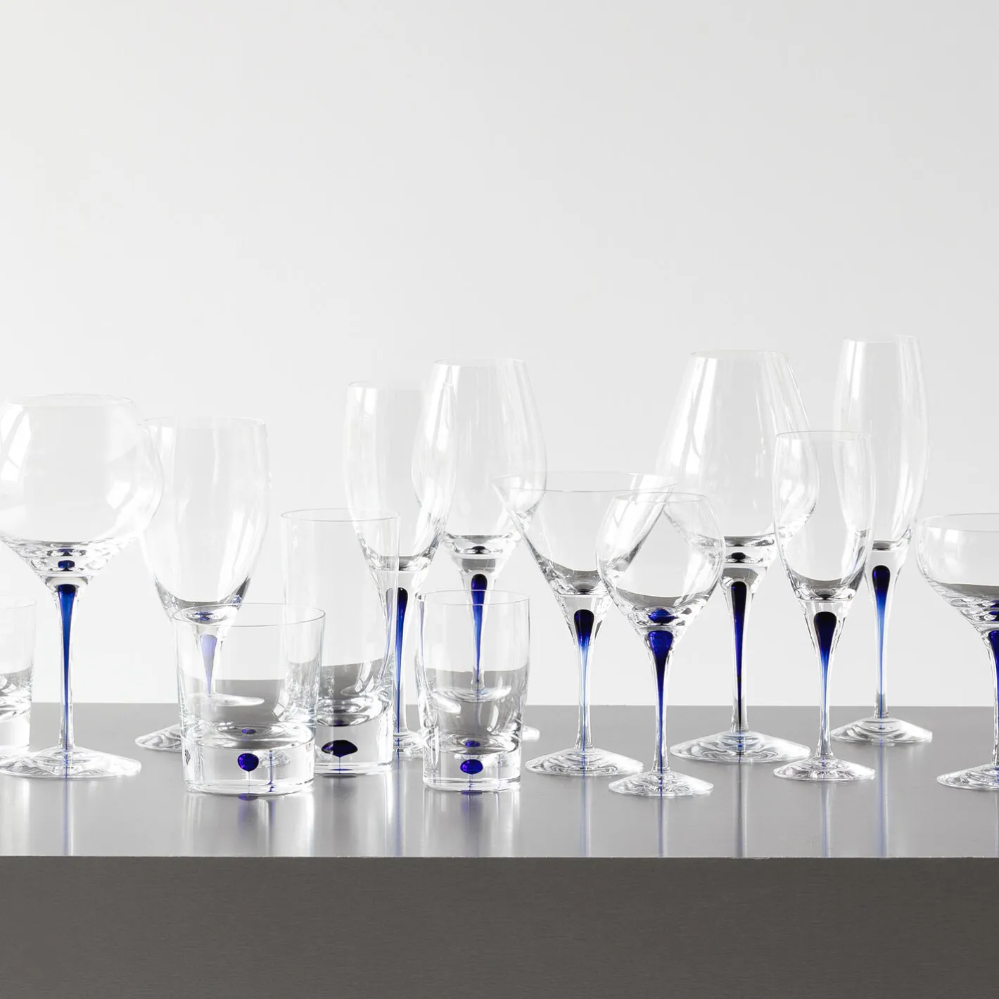 Orrefors Intermezzo Blue Old Fashioned