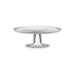 Iittala Kastehelmi kagefad på fod, klar> Skåle & Fade