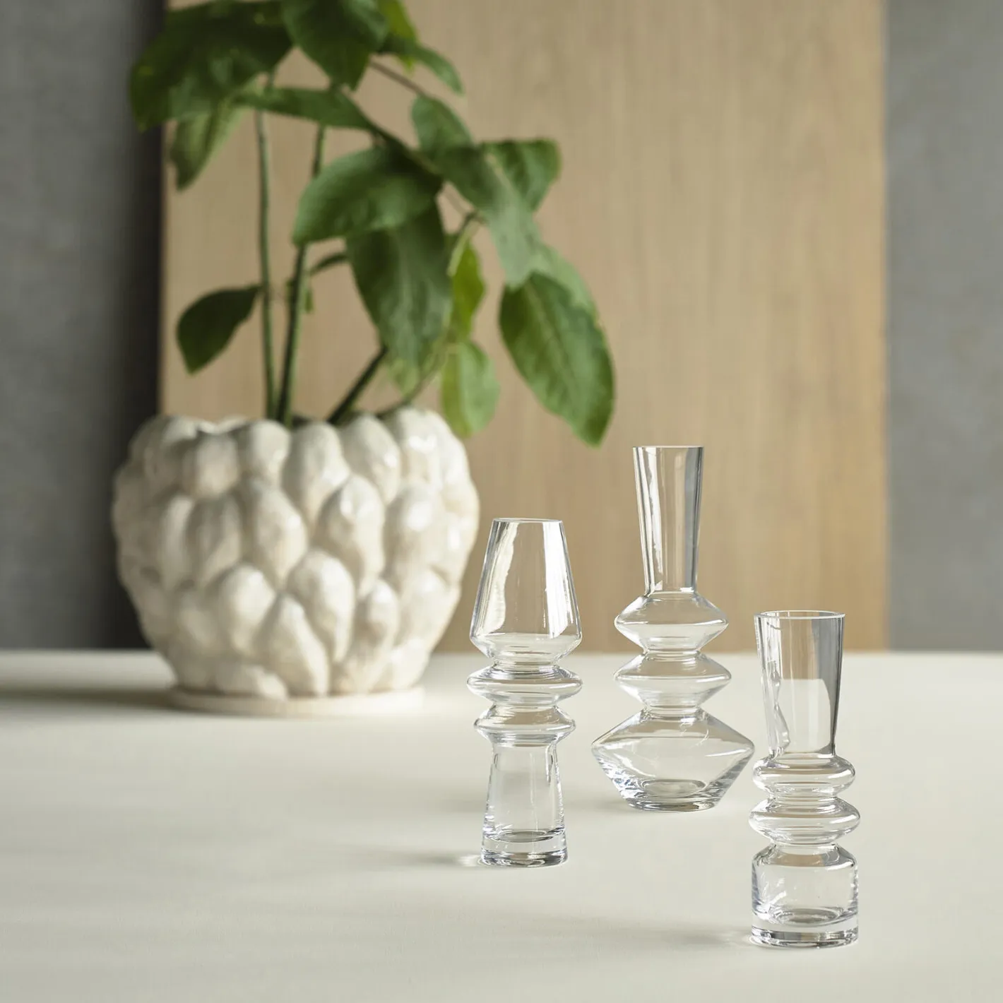 Villa Collection Klast vase/skjuler, offwhite> Vaser