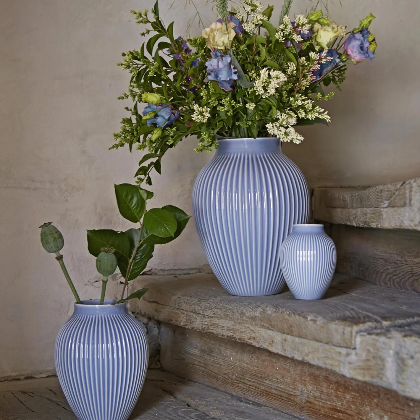Online Knabstrup Keramik Knabstrup vase ripple, lavender