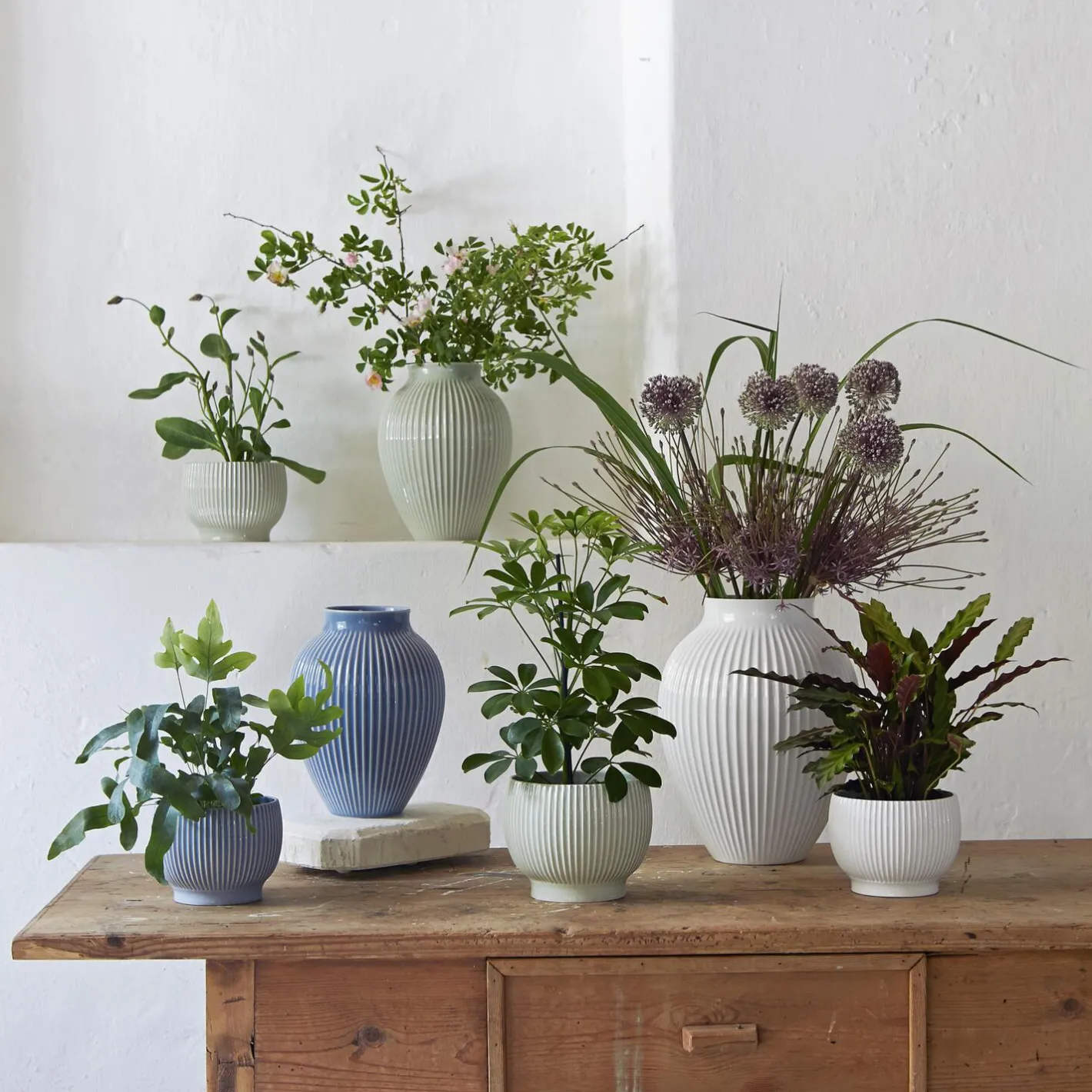 Online Knabstrup Keramik Knabstrup vase ripple, lavender