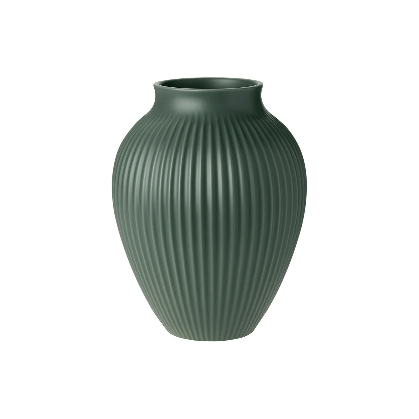 New Knabstrup Keramik Knabstrup vase ripple, mat celadon green