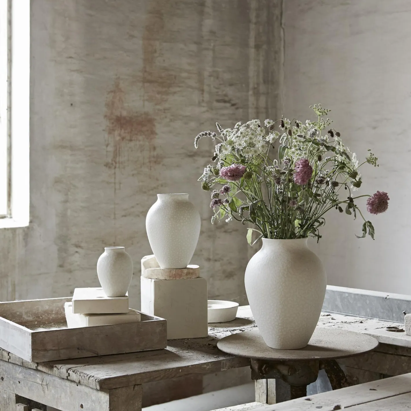 Discount Knabstrup Keramik Knabstrup vase, white